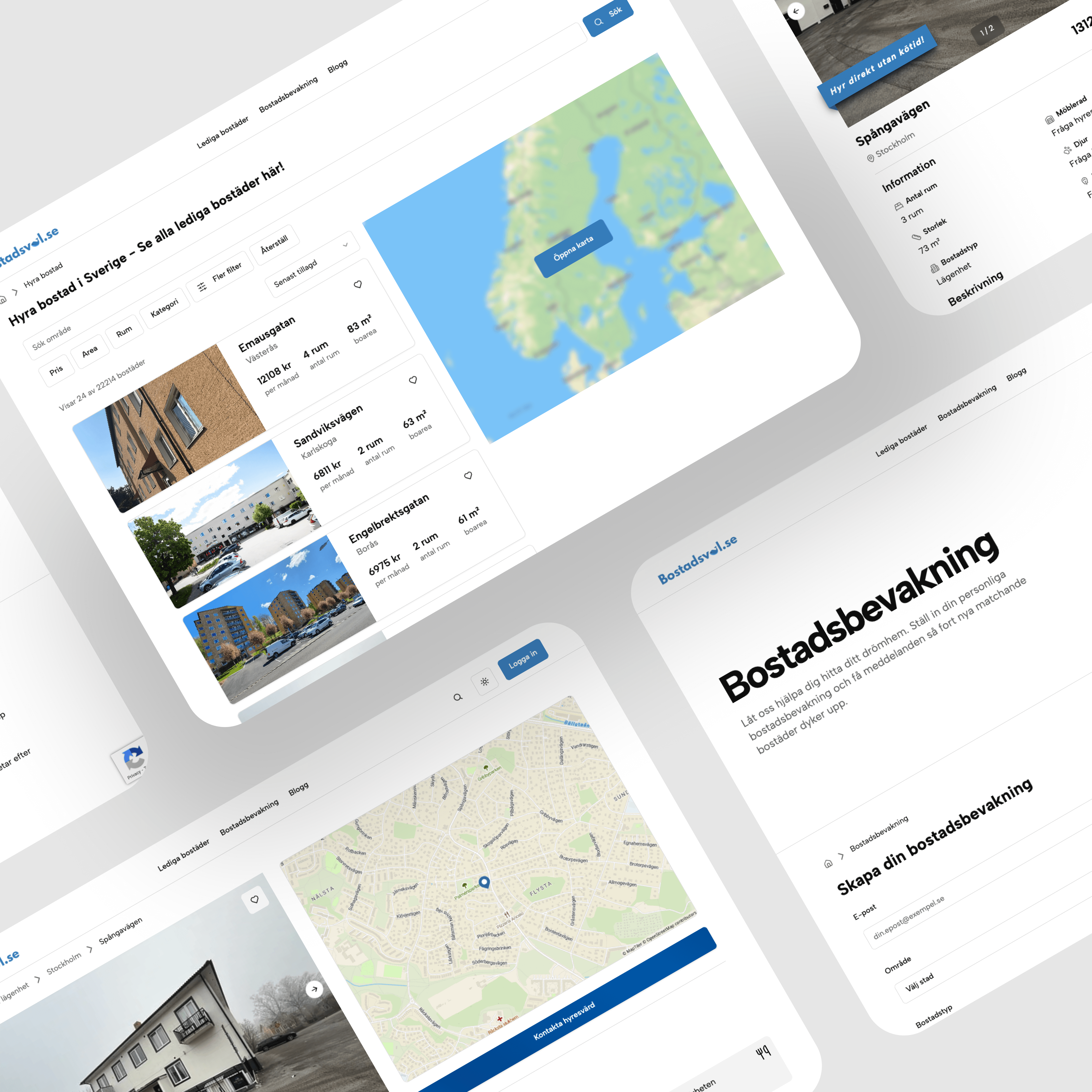 Property listing details interface