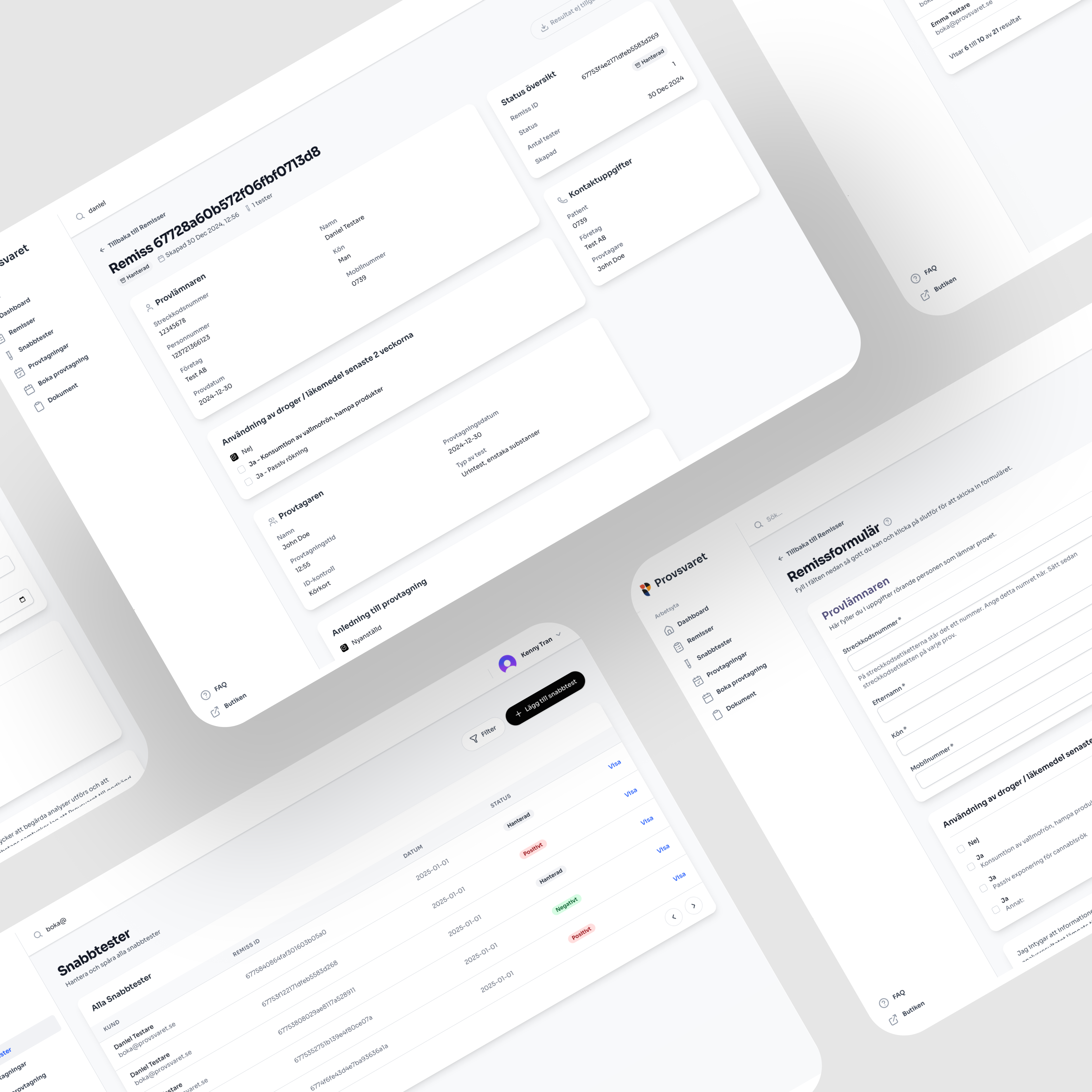 Platform overview interface